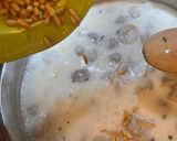 A picture of step 13 of Shish Barak - Lebanese meat dumplings in cooked yogurt.
