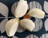 Gambar langkah 2 resipi King Oyster Mushroom & Tofu.