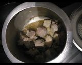 A picture of step 2 of Arvi gosht recipe.