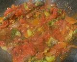 A picture of step 4 of Broccoli Pasta in Red Sauce.