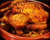 Foto del paso 4 de la receta: Pollo de corral al horno con hierbas aromáticas y achiote