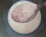 A picture of step 2 of Dilkush or sweet bread with coconut and tutti frutti filling.