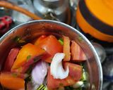 A picture of step 1 of Shahi paneer.