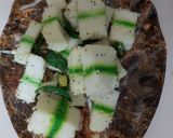 A picture of step 2 of Sandwich dhokla.