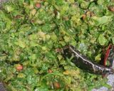 A picture of step 6 of Palak Ulli Karam (Palak Onion Chutney).