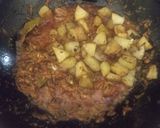 A picture of step 3 of Aloo Biryani.