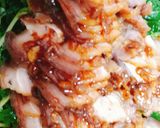 Hình bước làm 3 của món Thịt ba rọi khìa lót rau càng cua