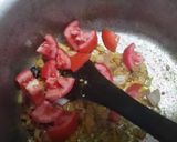 A picture of step 4 of Patoun waali Shaljum (Turnip with leaves).