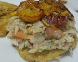 Foto del paso 7 de la receta: Arepa rellena de pescado y plátano maduro🥯🫓🥙