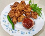 A picture of step 4 of Dudhi or Bottle Gourd Pakoda (Dudhi na Bhajiya).