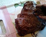 Csokoládés - kávés fatörzs #ünnepséfje recept fázis 9 fotója