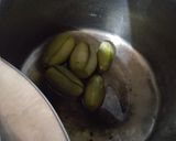 A picture of step 2 of Parwal ki mithai.