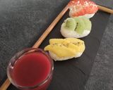 Une image de l'étape 6 de Sushis de riz au lait aux fruits et son coulis.