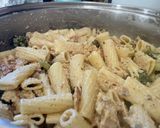 Φωτογραφία βήματος 10 της συνταγής Vegan Rigatoni με μπρόκολο, ψητή “φέτα” και “κοτόπουλο” 🥦