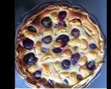 Une image de l'étape 3 de Tarte pêches de vigne et clémentines.
