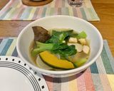 รูปขั้นตอนการทำที่ 4 ของ ซุปมิโซะผักรวม กับสันในไก่