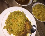 A picture of step 5 of Fried rice with chicken pepper sauce.