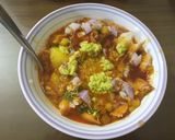 A picture of step 7 of Ragda pav.
