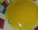 A picture of step 1 of Palak mong daal.