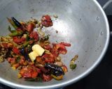 A picture of step 2 of Dal Palak.