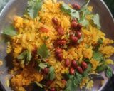 A picture of step 6 of Vegetables poha.