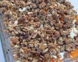 Une image de l'étape 5 de Crumble de potimarron et chèvre frais.