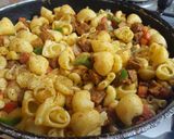 A picture of step 4 of Chicken Pasta.
