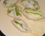A picture of step 3 of Rice&peas dumplings.