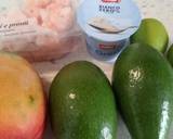 Mango, avocado and prawn salad