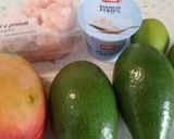 A picture of step 1 of Mango, avocado and prawn salad.