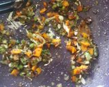 A picture of step 3 of Mixed Veggies in Cooked Rice.