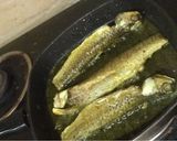A picture of step 3 of Parshe (Fish) Fry.