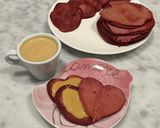 Foto del passaggio 6 della ricetta Pancake alla barbabietola🥞❤️