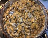Une image de l'étape 2 de Gratin de champignons de Paris sauce trois fromages ail et persil.