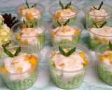 Foto langkah ke 5 dari resep MANGO STICKY RICE PANDAN (KETAN MANGGA) ENAK DAN GURIH.