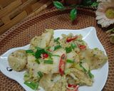 Gambar langkah 4 resipi 22:6:26 - Nasi Impit Goreng Telur.