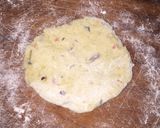 A picture of step 2 of Patheera with onion sauce.
