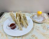 A picture of step 3 of Chicken cheese grilled sandwiches.