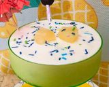 A picture of step 2 of Pinacolada (pineapple 🍷 drink).