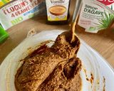 Une image de l'étape 1 de Cookies healthy vegan, sans gluten ni œuf ni beurre au beurre de cacahuète.