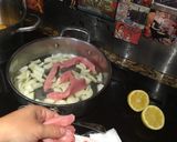 A picture of step 2 of Easy Lemon Pork Strips.