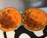 Une image de l'étape 2 de Paniers de melon à la pancetta Corse grillée et tomate Tiverta.