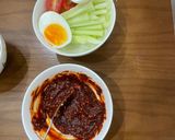 Hình bước làm 4 của món Bún lạnh trộn kim chi cải non Hàn Quốc