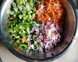 A picture of step 2 of Poha uttapam.