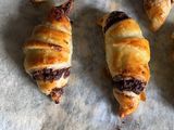 Cruasanes de chocolate negro
