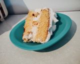Foto langkah ke 9 dari resep Cake ultah (mirip strawberry short cake) tanpa pengembang.