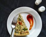A picture of step 14 of Quiche with oats crust.