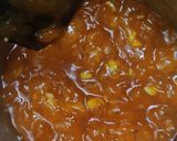 A picture of step 4 of Karachi halwa.
