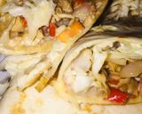 A picture of step 8 of Tortilla wrap.