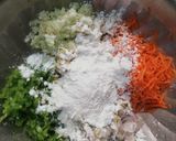 A picture of step 2 of Veg manchurian.